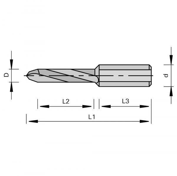 Stehle 50600450  2022 Mosquito Durchgangs-Bohrer Zeichnung
